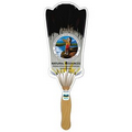 Digital Broom Fast Fan w/ Wooden Handle & Front Imprint (1 Day)